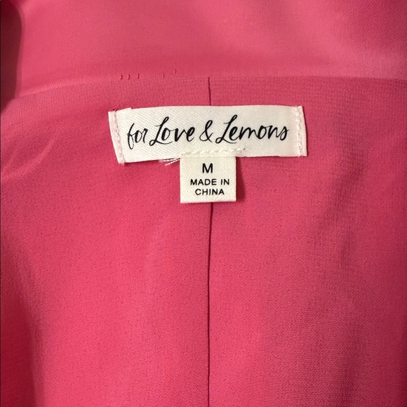 For Love & Lemons Marie Blazer Pink Mini Dress - Picture 8 of 14